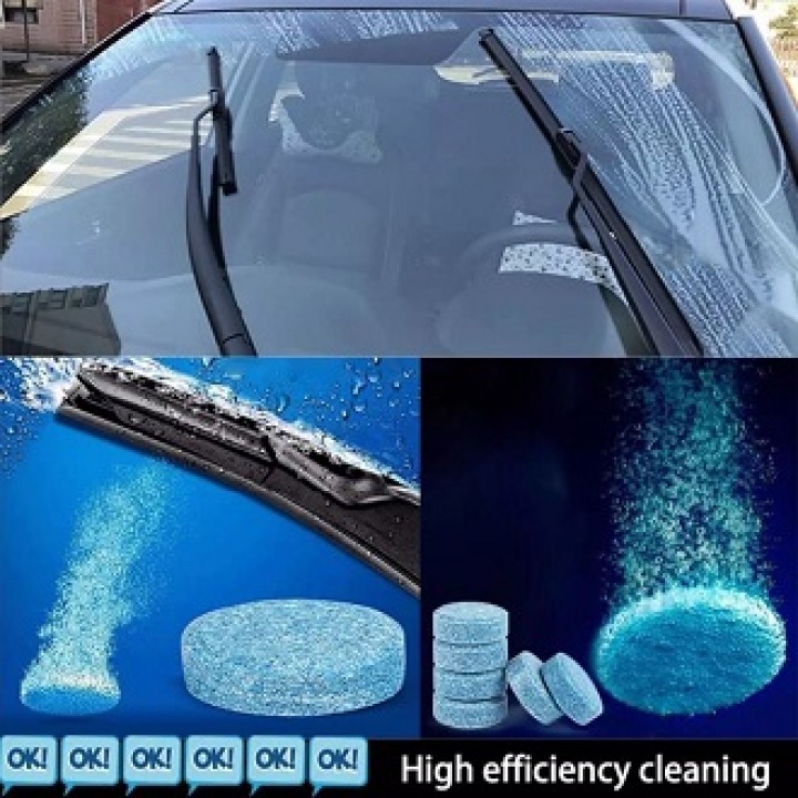 4PCS Car Windshield Washer Cleaner Tablets โ Effervescent Concentrated Glass Cleaning Solution - Image 3