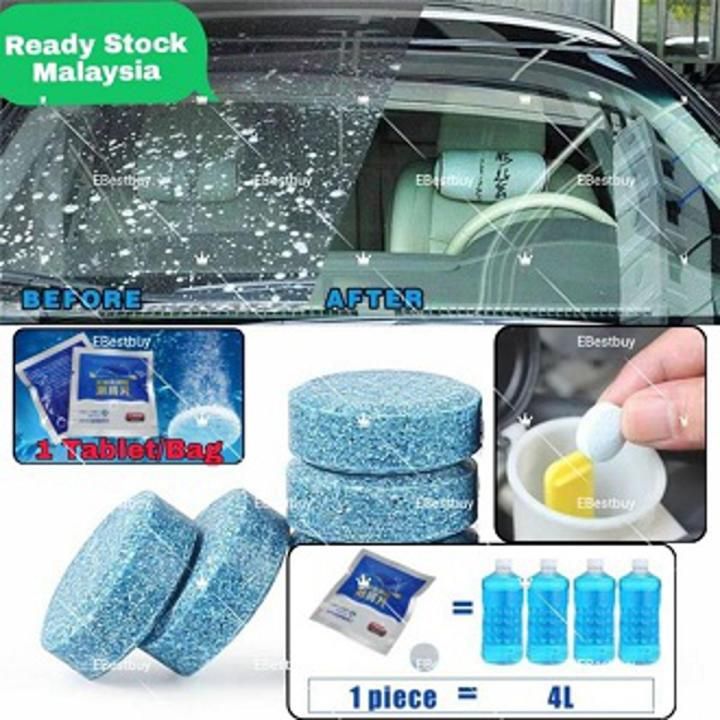 4PCS Car Windshield Washer Cleaner Tablets โ Effervescent Concentrated Glass Cleaning Solution - Image 5