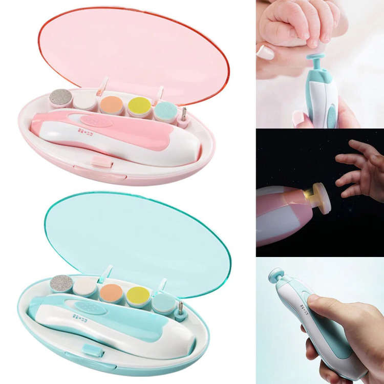 Y.M Traders Electric Baby Nail Trimmer with LED Light – Safe Nail File & Clipper for Infants, Toddlers, Kids & Women - Image 2