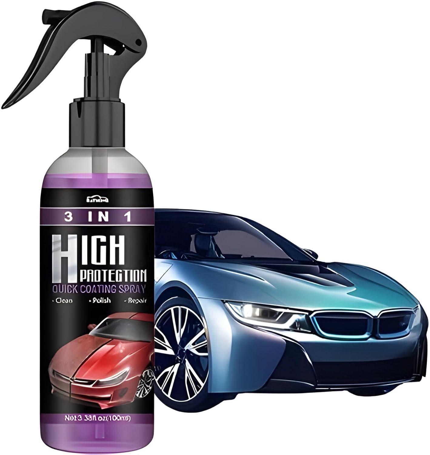 3-in-1 Car Coating Spray 100ml – Clean, Polish & Restore Faded Plastic, Fiber & Dashboard - Image 5