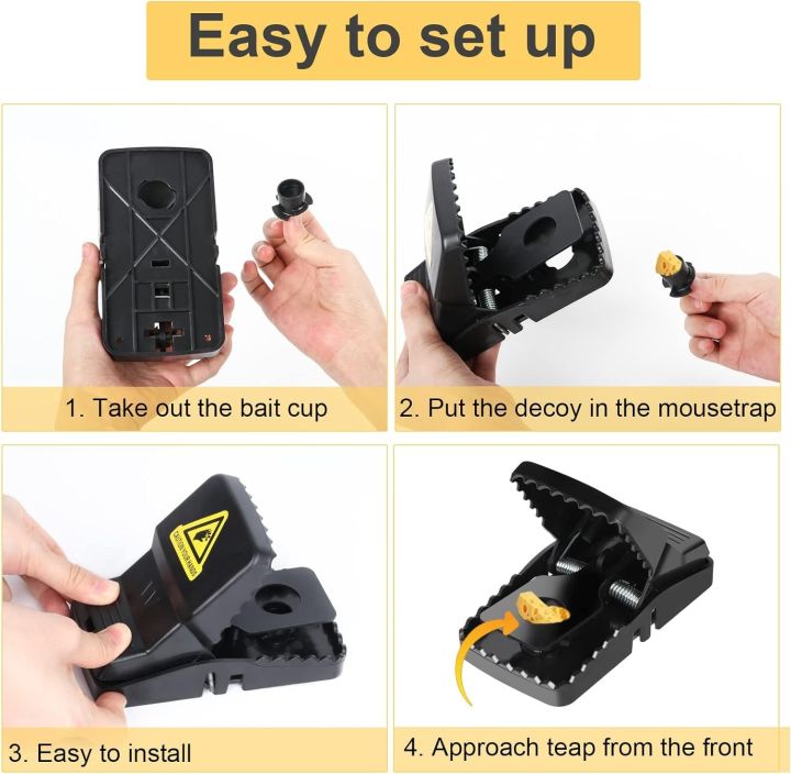 Y.M Traders Big Size Rat Trap – High Quality Plastic Mouse Trap | Reusable, Washable & Strong Spring Mice Catcher for Households - Image 5