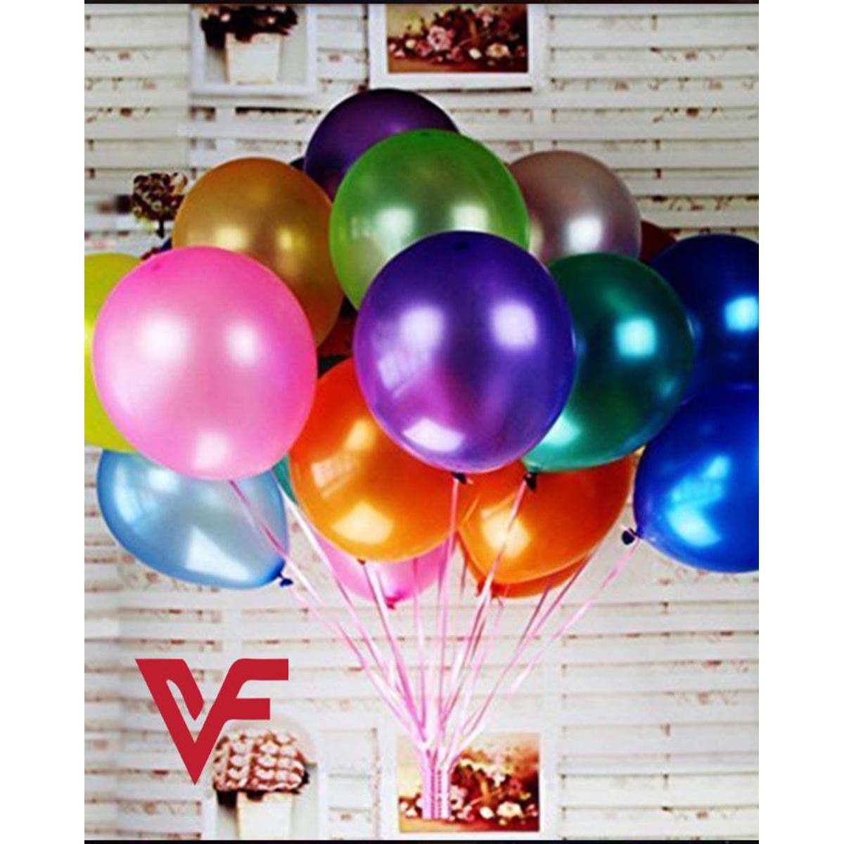 Pack of 100 Crystal Pearl Latex Balloons 14 Inch – Black, Pink, Red, Yellow & Multicolor Party Decoration Balloons - Image 5
