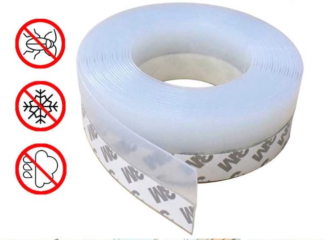 Self-Adhesive Silicone Door Seal Strip 5 Meter โ Window, Shower & Door Gap Protector - Image 2