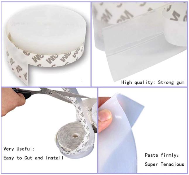 Self-Adhesive Silicone Door Seal Strip 5 Meter โ Window, Shower & Door Gap Protector - Image 5