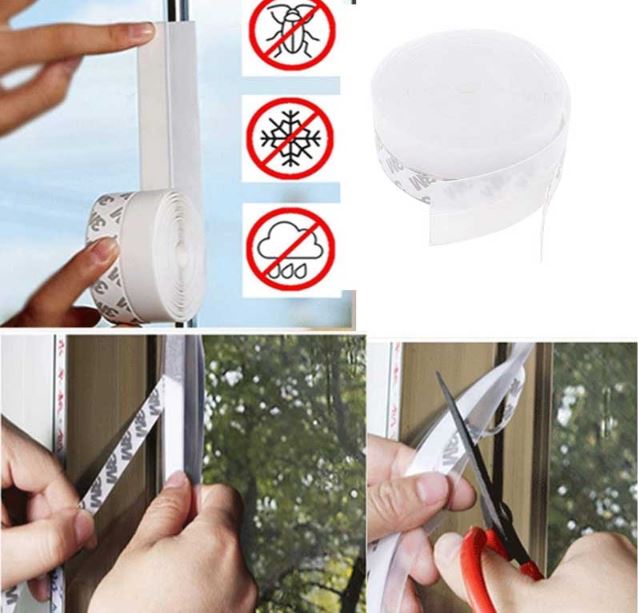 Self-Adhesive Silicone Door Seal Strip 5 Meter โ Window, Shower & Door Gap Protector - Image 3