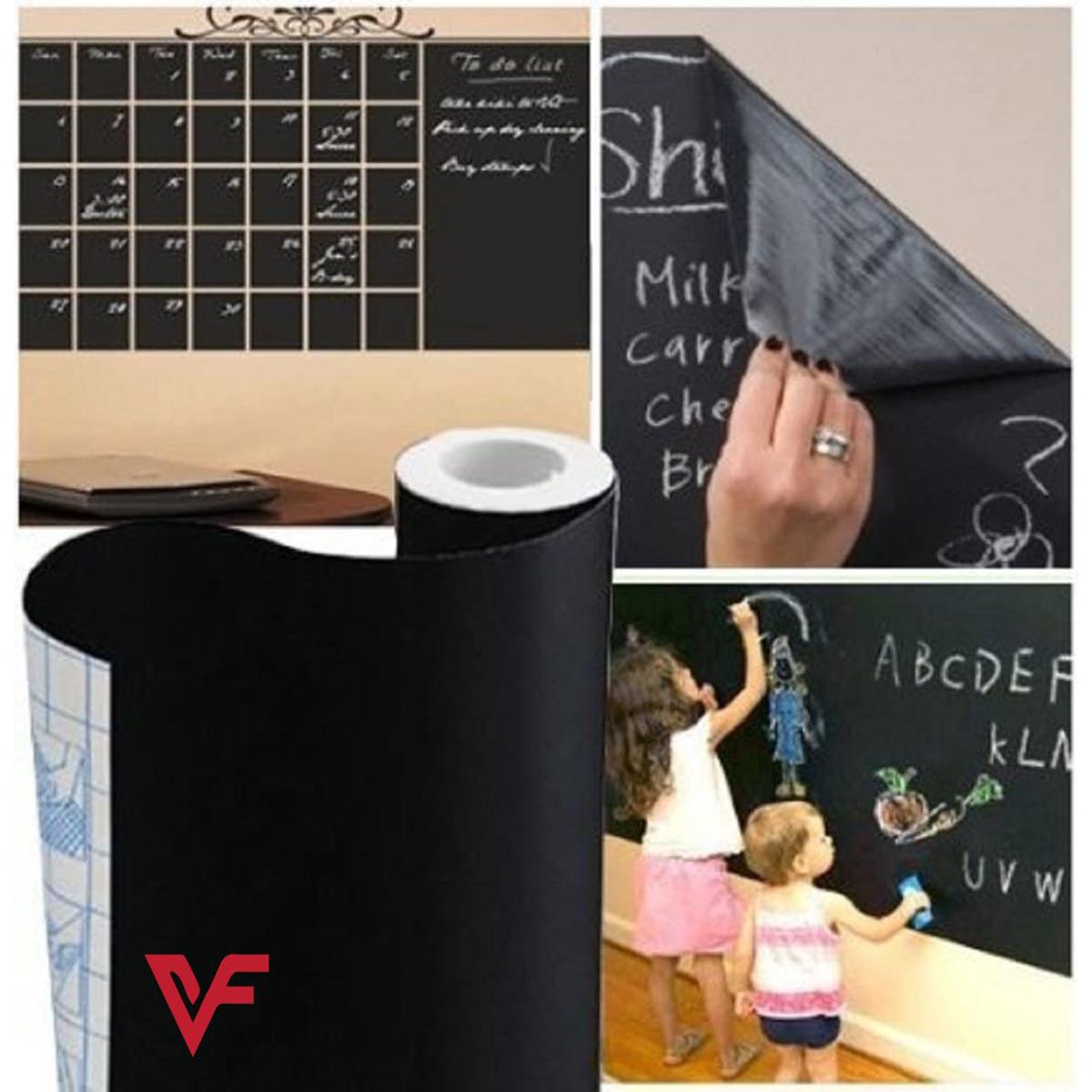 Large Black Chalkboard Sticker Paper – Self-Adhesive Waterproof PVC Blackboard Wall Roll (16 × 36 Inches) - Image 3