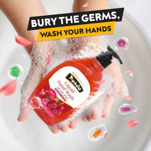 Panda Liquid Hand Wash Rose 500ML – Antibacterial Fragrant Liquid Soap with Pump