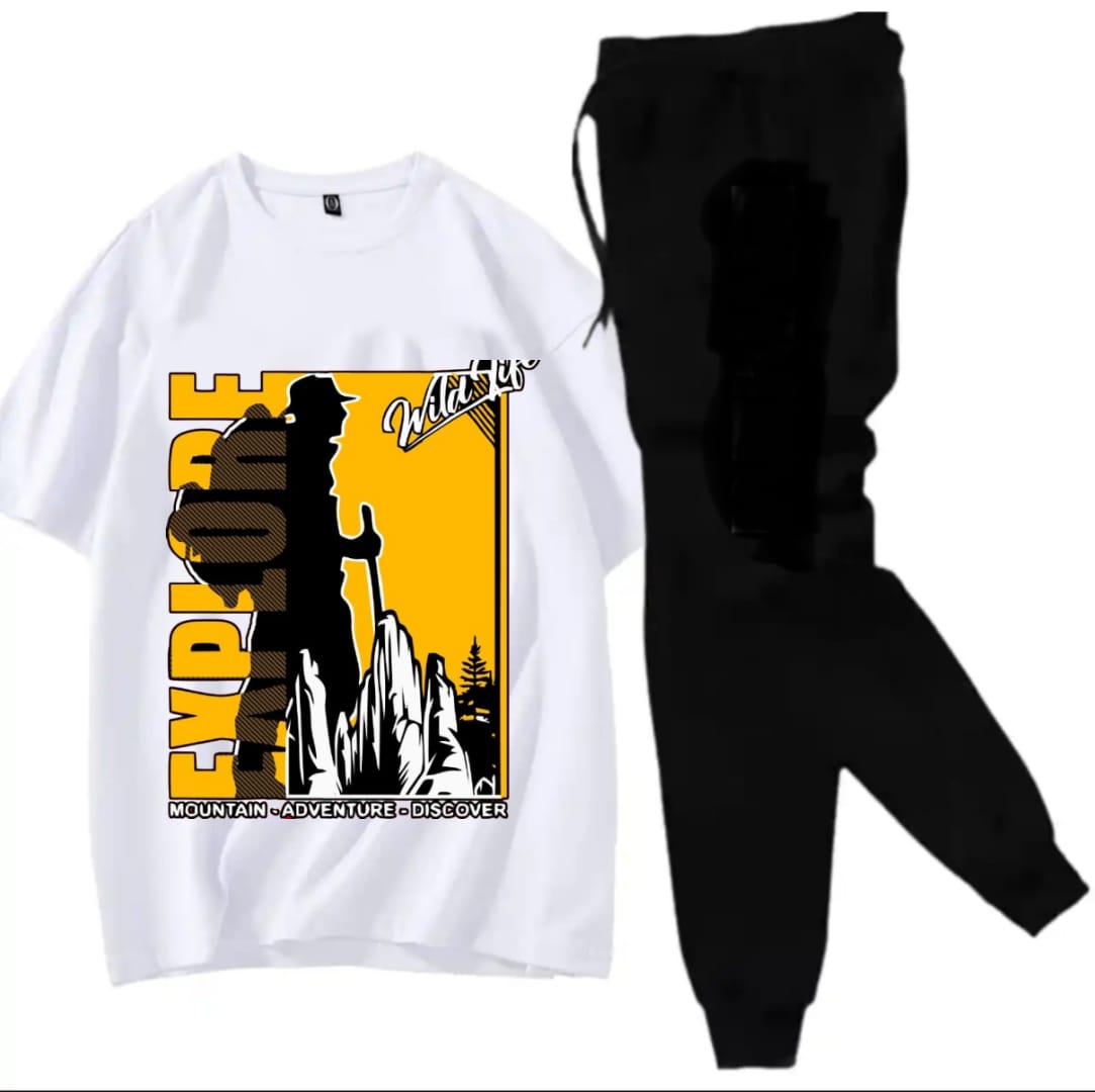 Adventure Explore Wildlife Printed T-Shirt & Trouser Set - Image 2