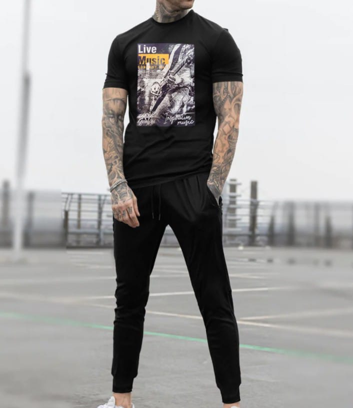 Men's Summer Live Music Graphic Tracksuit - Image 2