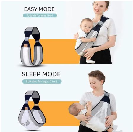 Ergonomic Baby Carrier – Adjustable Breathable 3D Mesh Baby Sling for Infants & Toddlers (3–18 Months) - Image 3