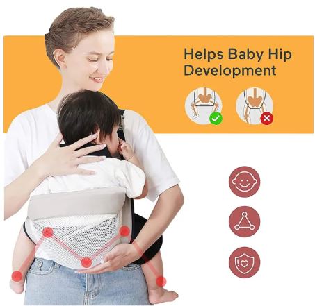 Ergonomic Baby Carrier – Adjustable Breathable 3D Mesh Baby Sling for Infants & Toddlers (3–18 Months) - Image 4