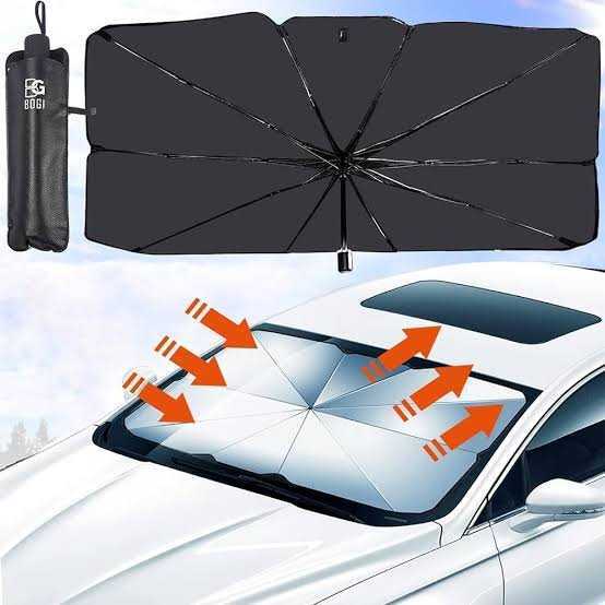 Universal Car Windshield Umbrella Sunshade โ Portable Foldable Heat Protector - Image 2
