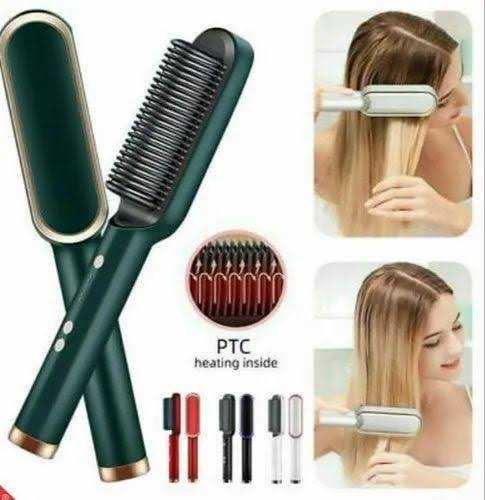 909 Hair Straightener Brush – Electric Hair Styling & Smoothing Brush for Women - Image 2