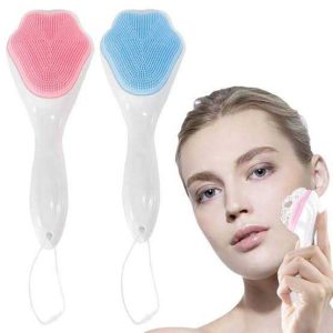 Facial Cleanser Brush – Soft Silicone Face Cleansing & Exfoliating Brush for Deep Pore Care