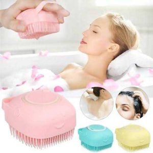 Silicone Body Bath Brush – Soft Exfoliating Shower Scrubber for Deep Body Cleaning