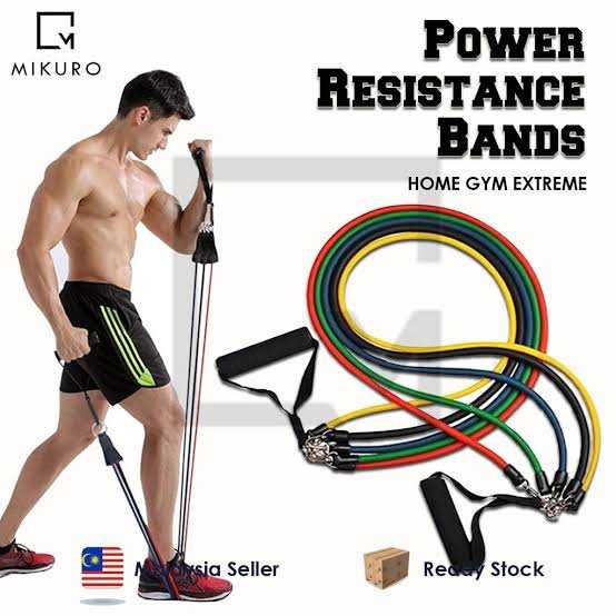 Resistance Band Set – Multi-Purpose Fitness, Strength Training & Home Workout Exercise Bands - Image 2