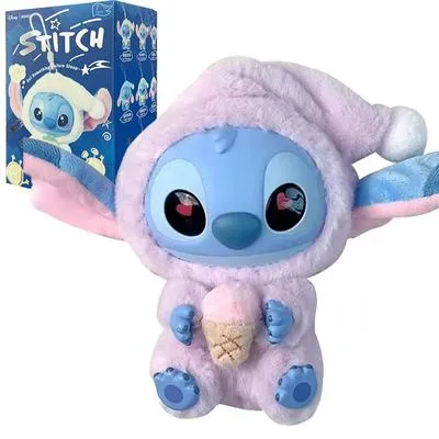 Disney Stitch Plush Toy Ice Cream Theme Pink Blue | Soft Cuddly Stuffed Toy for Kids - Image 2