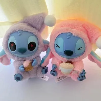 Disney Stitch Plush Toy Ice Cream Theme Pink Blue | Soft Cuddly Stuffed Toy for Kids - Image 8