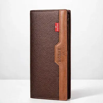 Men's Brown Leather Bi-Fold Wallet with Card Slot – Premium Slim Wallet for Everyday Use - Image 5