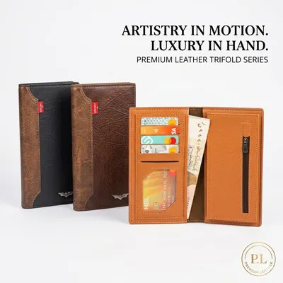 Horse Imported Branded Leather Wallet for Men – Premium Bi-Fold Wallet with Multiple Card Slots & Cash Pocket | Black & Brown - Image 3