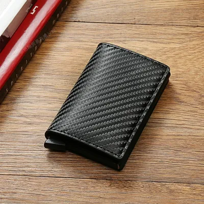 Men's RFID Smart Pop Up Wallet – Premium Slim Leather Wallet with RFID Blocking & Quick Card Access | Black & Brown - Image 4