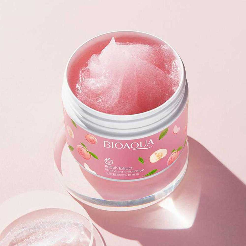 BIOAQUA Peach Extract Exfoliating Gel Face Cream โ Gentle Facial Exfoliator for Smooth & Fresh-Looking Skin