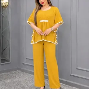 2 Pcs Women's Stitched Jersey Printed Night Suit – Soft & Comfortable Home Wear Sleepwear Set