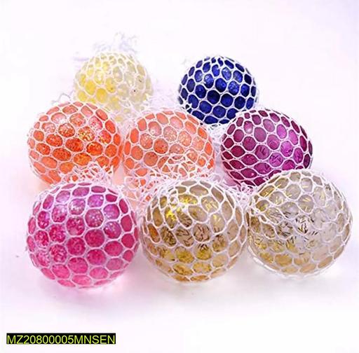 Glitter Squishy Balls Pack of 2 for Kids & Adults | Soft Stress Relief Fidget Sensory Toys - Image 2