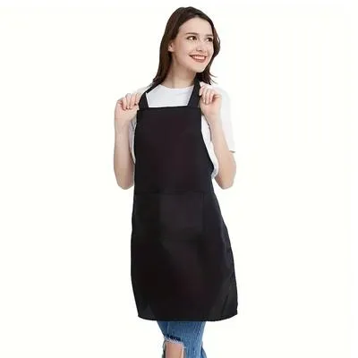 Colorful Plastic Apron - 1 Pc Multicolor Plain Design - Image 2