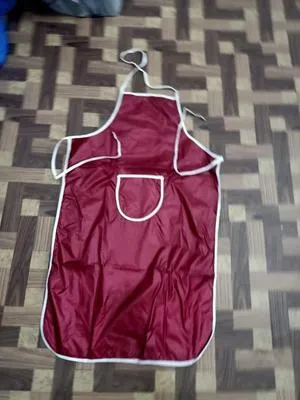 Colorful Plastic Apron - 1 Pc Multicolor Plain Design - Image 5