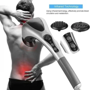 Mini Massager Gun Black ABS 100W 2000mAh Rechargeable Portable Muscle Massager