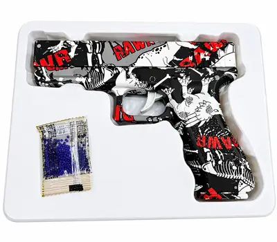 Electric Gel Ball Launcher Toy Black | Rechargeable Automatic Gel Blaster with 1,000 Water Gel Beads - Image 2