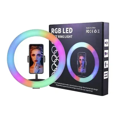 RGB LED Multi Colour Ring Light – Adjustable Lighting for Selfies, Vlogging, Makeup & Photography - Image 2