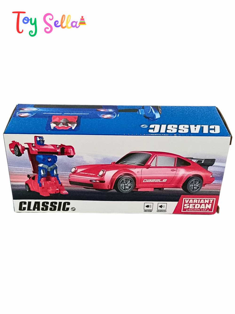 Auto Robot Car – Automatic Transforming Robot Car Toy with Lights & Music for Kids - Image 3