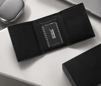 Premium Men's Trifold Horse Wallet – Stylish Leather Wallet with Multiple Card Slots & Cash Compartment - Image 6