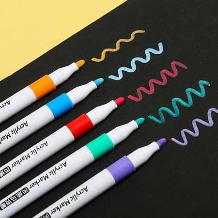 Acrylic Paint Marker Set 12 Colors – Multi-Surface Waterproof Drawing & Craft Pens - Image 3
