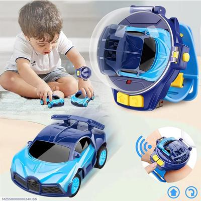 Mini USB Charging Wrist Watch RC Car for Kids – Remote Control Watch Car Toy | Rechargeable Racing Car | Blue, Red & Pink - Image 3