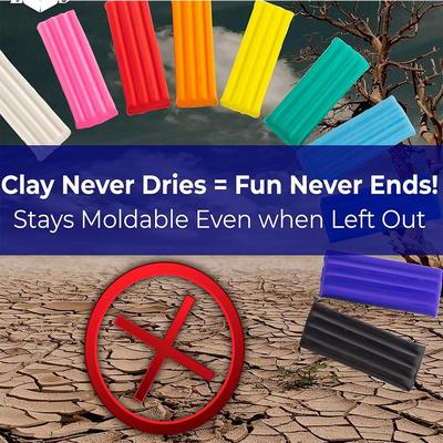 Non-Hardening Clay Dough for Kids 180gm | Colorful Modeling Clay for Crafts & Creative Play - Image 5