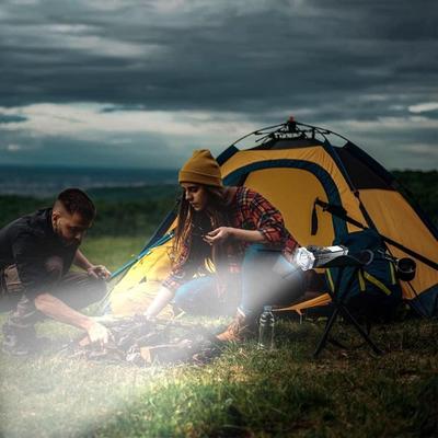 Rechargeable LED Torch – Black ABS Body with Aluminum Head | Powerful Portable Flashlight - Image 2