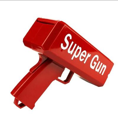 Super Money Gun Red Toy for Kids & Adults | Battery Operated Money Shooting Gun | Party & Wedding Fun Toy - Image 3