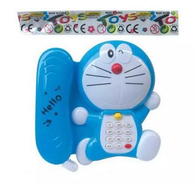 Doraemon Telephone Toy for Kids – Blue Educational Musical Learning Phone - Image 3