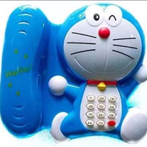 Doraemon Telephone Toy for Kids – Blue Educational Musical Learning Phone