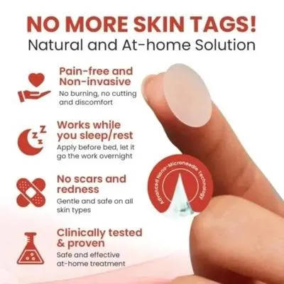 DermaSmooth Skin Tag Remover Patch 40 Pcs – Adhesive Skin Tag Care Patches - Image 4