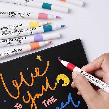 Acrylic Paint Marker Set 12 Colors – Multi-Surface Waterproof Drawing & Craft Pens - Image 4