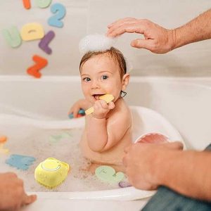 Silicone Bath Brush – Soft Body Scrubber with Soap Dispenser | Random Colour