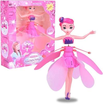 Flying Fairy Doll Rechargeable Pink Flight Toy for Kids | Electric Flying Doll Toy - Image 2