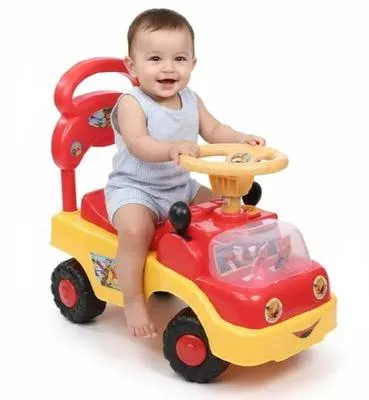 Pink Kids Riding Car with Music & Lights for Toddlers | Battery Operated Ride-On Car | Baby Push Car for Boys & Girls | Kids Ride-On Toy Pakistan - Image 3