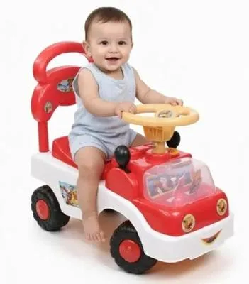 Pink Kids Riding Car with Music & Lights for Toddlers | Battery Operated Ride-On Car | Baby Push Car for Boys & Girls | Kids Ride-On Toy Pakistan - Image 4