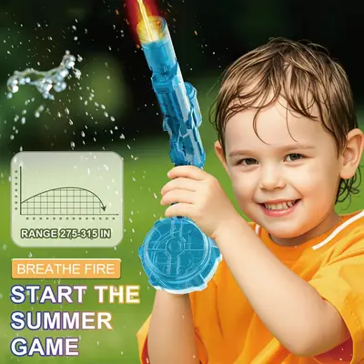 Electric Water Gun with LED Light Black Blue | Rechargeable Water Blaster for Kids & Adults - Image 6