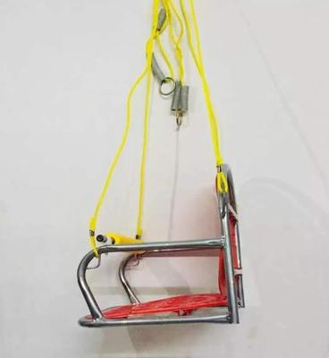 Metal Safety Swing for Kids with Red Seat & Yellow Bar | Durable Outdoor Kids Swing - Image 4